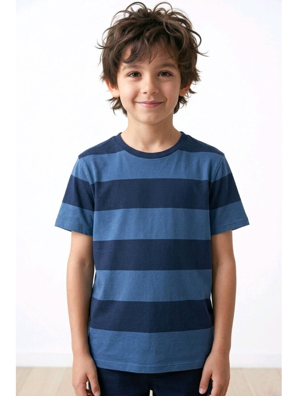 Old Navy Boys Soft-Washed Striped Crew-Neck Tee sz Small